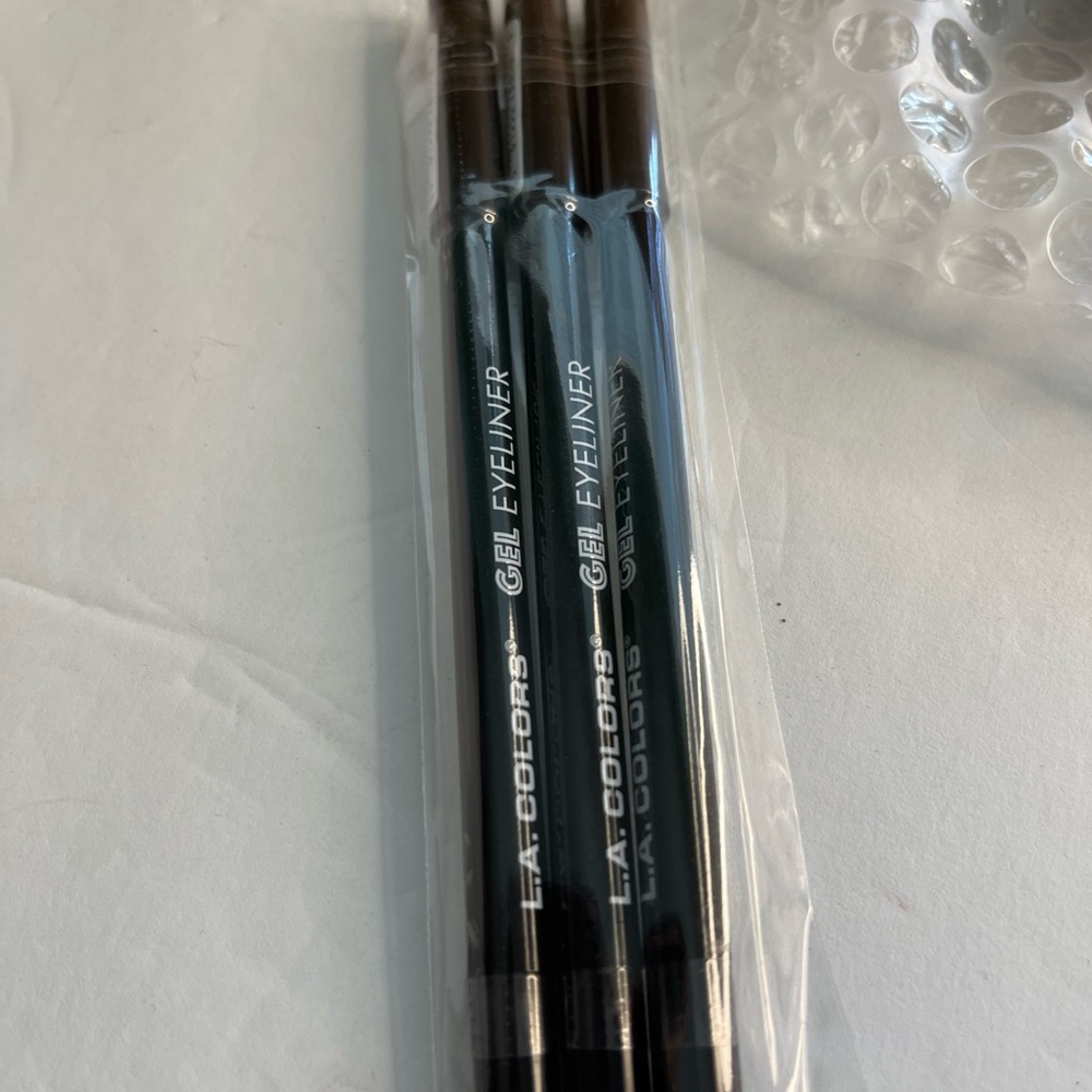 L. A. Colors Gel eyeliner pencils Midnight Black lot of 3
